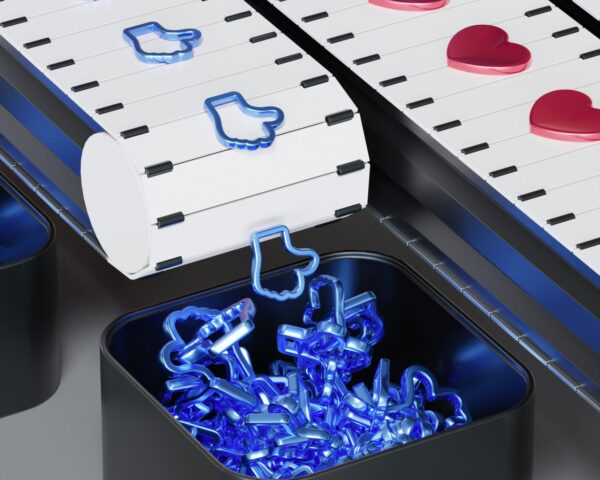 Social media icons datagedreven content